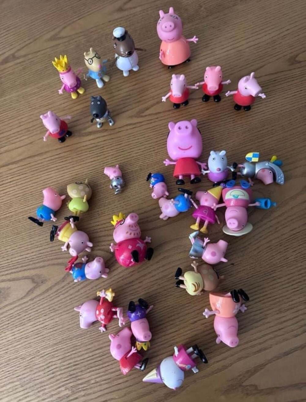 Vintage Peppa Pig Friends and Family Lot of Toy Figures